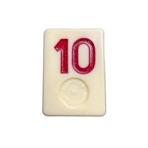 Pressman Rummikub Red  10 Tile Original Replacement Game Piece Smooth Back u